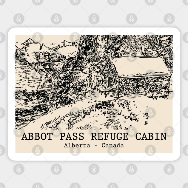 Abbot Pass Refuge Cabin - Alberta Magnet by Lakeric